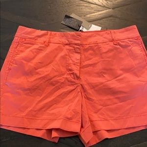 NWT J Crew 4” chino shorts Size 8 light red